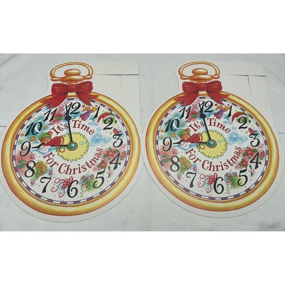 Vintage Paper Magic Group 2 It’s Time For Christmas Die Cut Decoration Paper 12” - Picture 11 of 14